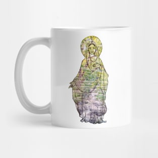 Mother Mary Sticker Mug